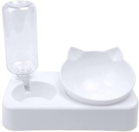 Pet Cats Bowl Automatic Feeder Dog Food Bowl Puppy Water Dispenser Double Dog Bowl Raised Stand Dish Bowls for Cats Dogs (Size : Large) (Small)