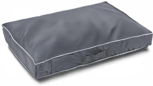 Chinchilla Waterproof Heavy Dog Bed Cover Washable, with Zipper Opening Fillable Universal Dog Bed Replacement Cover.Cover Only (X-Large, Gray)