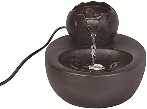 Fountain Portable Ceramics Pet Drinking Water Fountain 1.5L Cat and Dog Automatic Pet Water Dispenser with Replacement Filter and Flower Style Pet Water Dispenser (Color : Brown) (Blue)