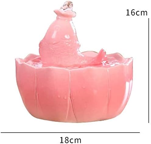 Fountain Automatic Automatic Cat Water Fountain Pet Water Dispenser for Dog, Cats Water Feeder with Replacement Filter Ultra Silent Pump Pet Supplies Pet Water Dispenser (Color : Pink)
