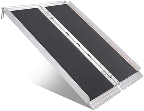 Heavy-Duty Foldable Pet Ramp for Car Access - Supports 300kg, Ideal for Large Dogs & Wheelchairs, Non-Slip Surface, Portable Handle, 61x73cm, Safe & Durable