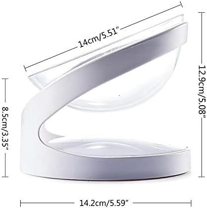 for Elevated Bowls 18° Tilted Raised Dish Clear Pet Feeding Bowl with Stand for Cats and Puppy Split Easy to Elevated Pet Feeding Station