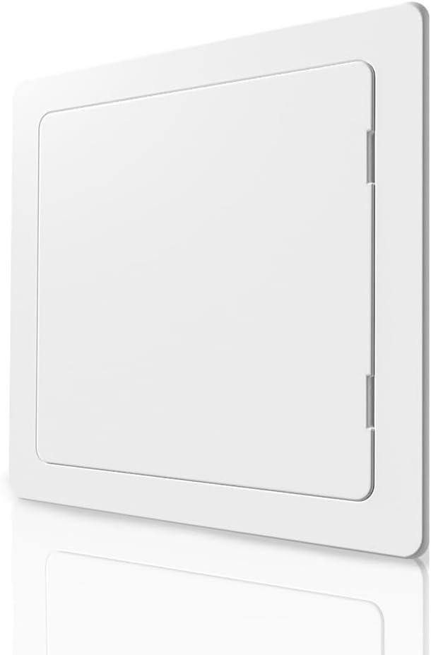 Access Panel for Drywall - 12x12 inch - Wall Hole Cover - Access Door - Plumbing Access Panel for Drywall - Heavy Durable Plastic White