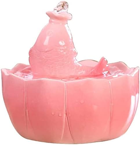 Fountain Automatic Automatic Cat Water Fountain Pet Water Dispenser for Dog, Cats Water Feeder with Replacement Filter Ultra Silent Pump Pet Supplies Pet Water Dispenser (Color : Pink)