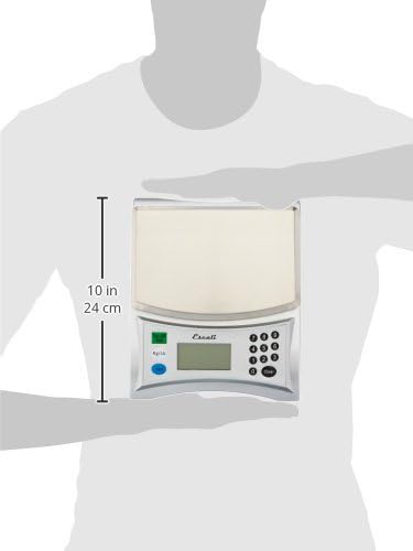 Escali Pana V136 Large Volume Measuring Kitchen/Baking/Cooking Scale, Preprogrammed With Over 150 Ingredients, LCD Digital Display, 13lb Capacity
