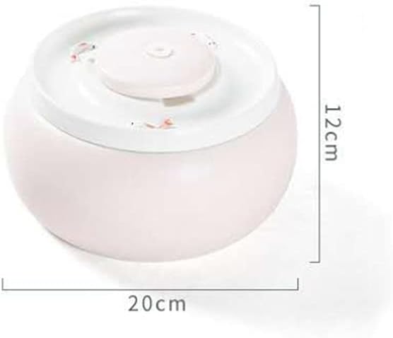 Ceramic Cats Drinking Water Fountain 1.8L Cats Dogs Drinker Bowl Electric Automatic Water Feeder Dispenser Pet Bowls Keep Warm (Color : Pink) (Blue)