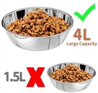 Elevated Dog Bowls for Large Dog,Raised Dog Bowls, Adjustable to 8 Heights(2.75" up to 20''),for Large,X/XL Large,Medium, Sized Dogs with 2 Stainless Steel Dog Bowls