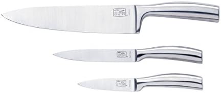 Chicago Cutlery Elston (16-PC) Kitchen Knife Block Set With Wooden Block, Sharp Stainless Steel Cutlerly Chef Knives Set With Scissors Shears & Knife Sharpener