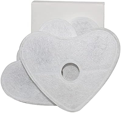 Heart Shape Pet Drinking Fountain 4 Pcs Dog Drinking Keep Water for Filt Pet Water Fountain Filter Replacement
