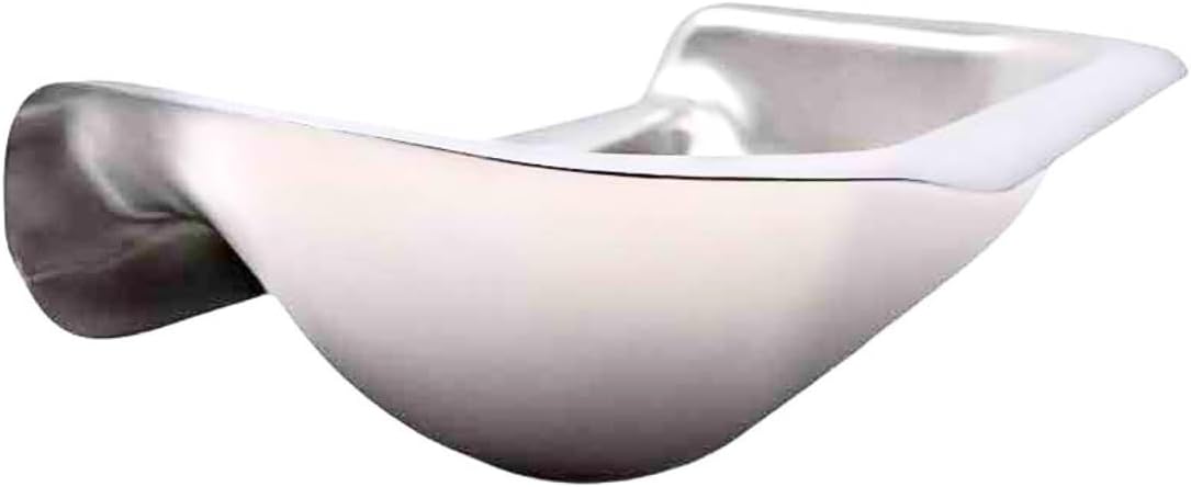 Fluff Trough 7.25 Inch Tall Elevated Dog Bowls for Medium & Small Dogs – Stainless Steel Raised Dog Bowl with Stand Holds 2 Cups of Pet Food – Vet Recommended, Dishwasher Safe Dog Feeder Station