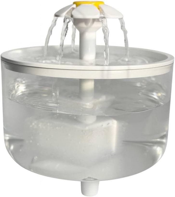 Ultra-Quiet Pet Water Dispenser – 50.72 oz Transparent Drinking Bowl – Easy to Clean, Portable & Compact Water Fountain for Cats and Dogs