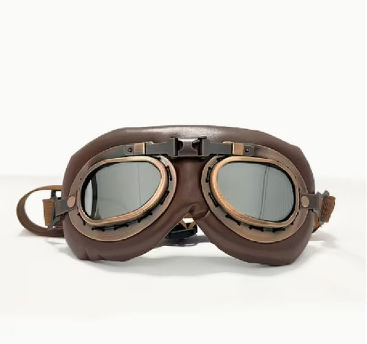 Vintage Dog Goggles with UV Protection, Windproof Pet Sunglasses for Small Medium Dogs, Safe Riding, Traveling, Steampunk Costume, Adjustable Strap, 3 Color (Silver)