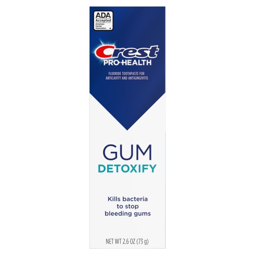 Crest Pro-Health Gum Detoxify Deep Clean Toothpaste 2.6 oz - Anticavity, Antibacterial Flouride Toothpaste, Clinically Proven, Gum and Enamel Protection, Plaque Control