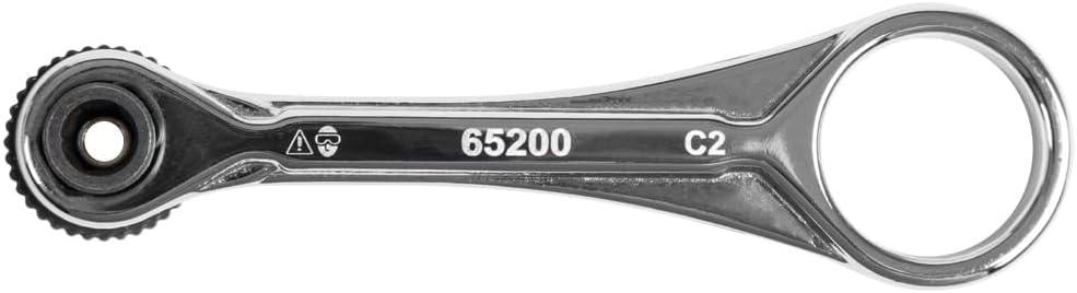 Klein Tools 65200 Ratchet Set, 5-Piece Mini Ratchet Set with Phillips, Slotted, and Adapter for Other Socket Sizes, For Tight Spaces
