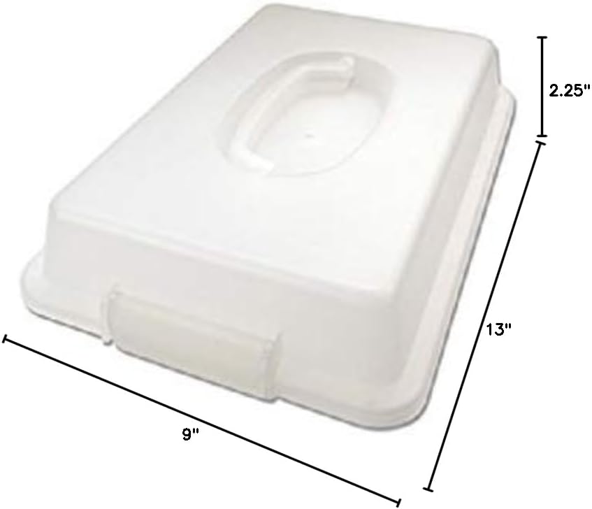 USA Pan 1117RCLD-ST-1 Bakeware Nonstick Rectangular Pan with Lid, 9x13-Inches,White