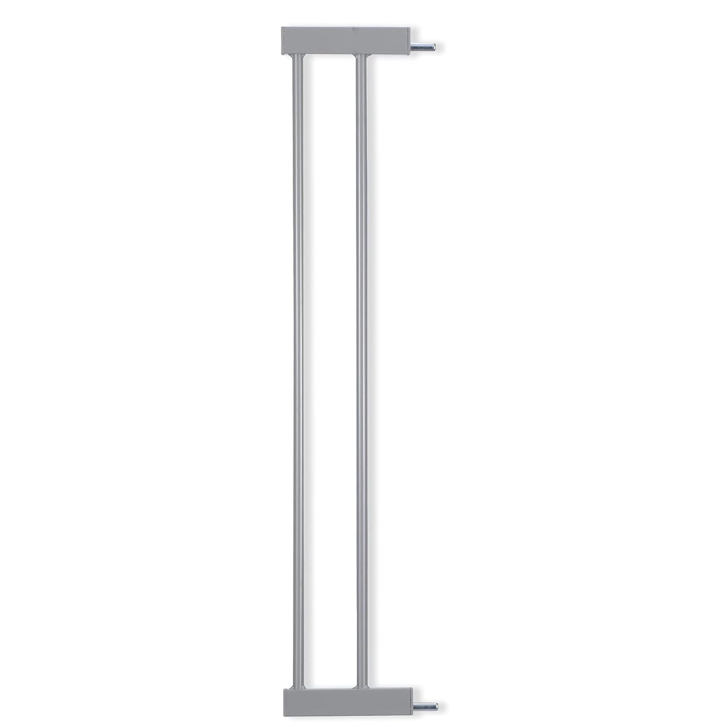 BABELIO Baby Metal Gate Extension, 5.5 Inch Gray Extra Wide Pet Gate for Stairs & Doorways, Pressure Mounted Baby Gate Dog Gate, No Tools Required,30" Tall