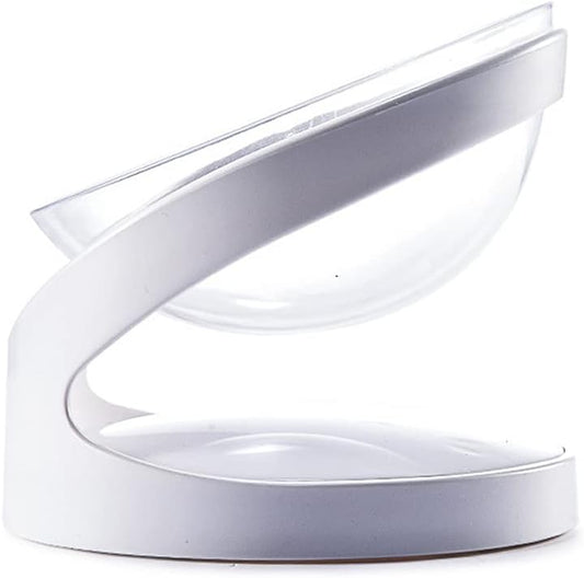 Elevated for Bowls Small Dog 18° Tilted Raised Food Feeding Dish Solid Stand Feeder Set for Cats and Puppy Elevated Pet Feeding Station