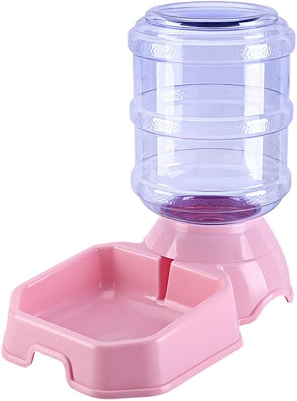 Pet Cats Automatic Feeders Large Capacity Cats Water Fountain Plastic Dog Water Bottle Feeding Bowls Water Dispenser for Cats (Gray)