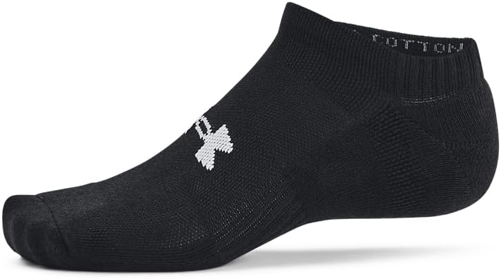 Under Armour Unisex-Adult Training Cotton No Show Socks 6 Pack