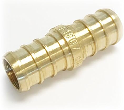 (Pack of 62) EFIELD 1/2" Pex fittings: 40 Pieces Pex Copper Rings, 1/2"x 1/2" FNPT Drop-Ear Elbow 2 Pieces, Elbow 10 Pieces, Tee and Coupling 5 Pieces each,(PEX1807189)