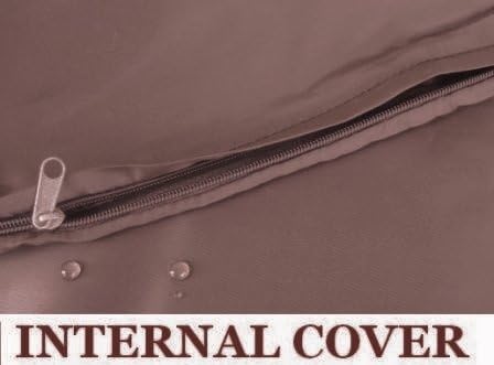 Dogbed4less 1 Pack Internal Duvet Case Waterproof Zipper Dog Bed Cover for Large 41"x27"X4" Memory Foam Pad Pet Bed - 45"X31" Flat