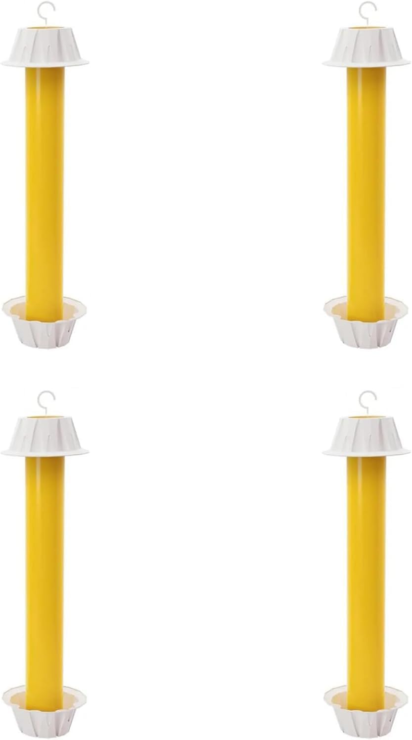 Fly Stick Sticky Fly Traps for Indoors and Outdoor Wasp Traps - Effective Pest Control 4 Pack