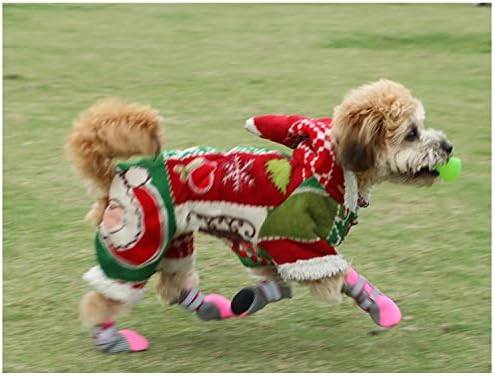 Winter Dog Shoes Warm Small Big Dogs Shoes Socks Waterproof Reflective Dog Boots Paw Protector Non Slip Rain Snow Pet Booties (Small)