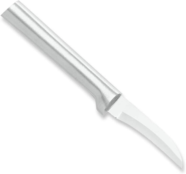 Rada Cutlery Granny Paring Knife (R100), 2.38" Stainless Steel Serrated Blade, Silver Handle, Pack of 2