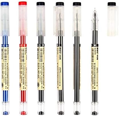 BEMLP Gel Ink Pen Extra fine point pens Ballpoint pen Liquid Ink Rollerball Pens 0.35mm Premium Quick Drying Pen for Japanese Office School Stationery Supply 12 Packs (4 Black 4 Blue 4 Red)