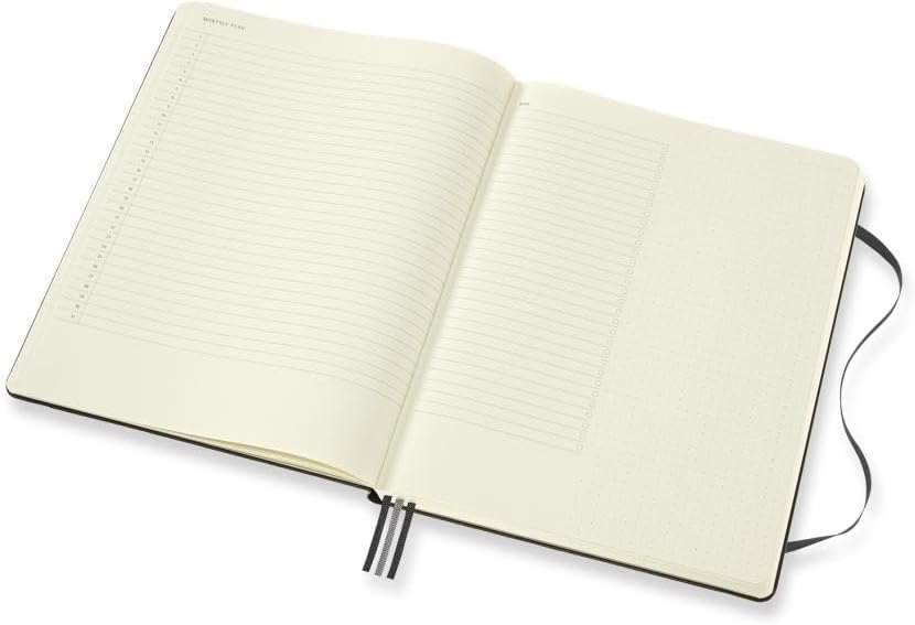 Moleskine PRO Project Planner, Hard Cover, XL (7.5" x 9.5") Black, 288 Pages