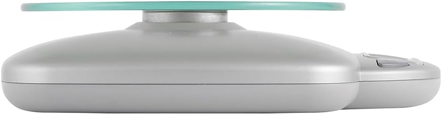 Taylor 11LB Capacity Digital Glass Top Kitchen Scale with LCD Display, Weight in Grams and Ounces for Baking, Cooking, and Meal Prep, Silver