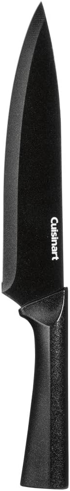 CUISINART Cutlery Knife Set, 12pc Metallic Cutlery Knife Set with Blade Guard , Lightweight, Stainless Steel, Durable & Dishwasher Safe, C55-12PMB,Black