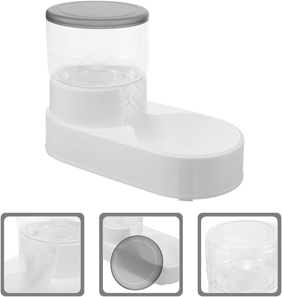 Milisten 2pcs Automatic Pet Feeder Water Dispenser Multi-Purpose Dog Cat Watering Device Capacity Easy to Fill Break-Resistant for Dogs and Cats