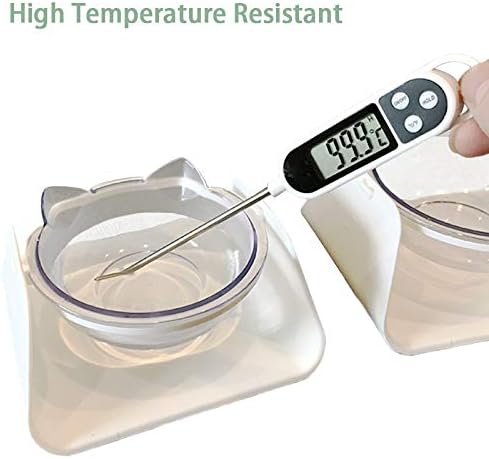 Adjustable Transparent Tilted Bowl Feeder with Raised Stand for Cat Pet(Green)