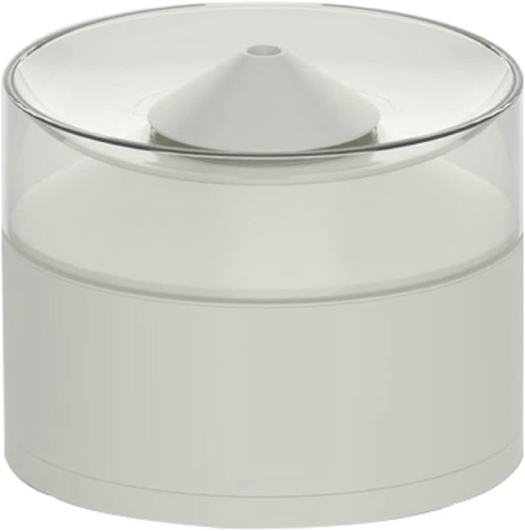 Dog/Cat Water Fountain, Quiet Automatic Pet Drinking Dispenser with Double Cyclic Filter System, Automatic Water Fountain for Cats Dogs,White
