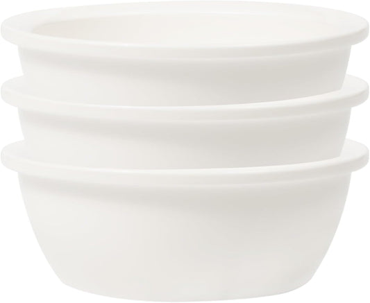 Sunhoo 3 PCS Replacement Ceramic Cat Bowls Pet Dish Microwave and Dishwasher Compatible - Outer Diameter(4.7in/12cm)