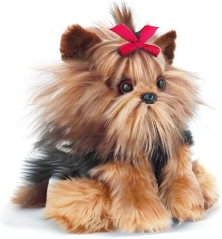 Bearington Chewie The Yorkie Stuffed Dog Plush Toy - 13" Soft Cuddly Yorkshire Terrier with Realistic Fur and Floppy Body - Adorable Yorkie Plush Gift for Kids, Girls, Women, and Dog Lovers