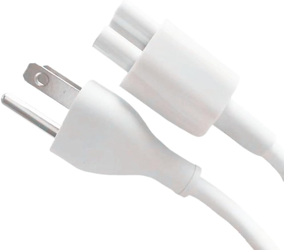 Replacement 143W Power Adapter Extension Cable for Apple iMac 24" M1 M3 M4 2021-2024, US Plug Power Supply Cord for Mac All-in-One Desktop Computer A2438 A2439 A2873 A2874 A3137 A3247, White