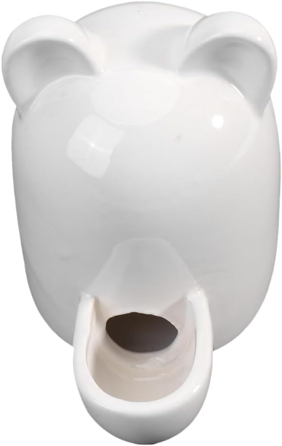 iplusmile Cartoon Cat Ears Small Pet Water Feeder Automatic Self-Dispensing Bowl for Hamster Rabbit Cat Small Animals 3.54X2.36X2.36In