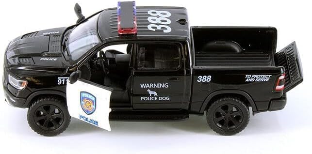 KiNSMART - 2019 Dodge Ram 1500 Pickup 1:46 O Scale 5" Die Cast Metal Model Toy Truck Police Edition