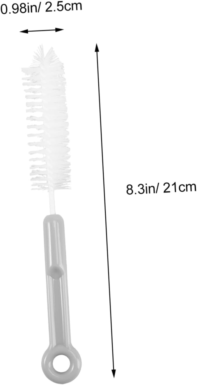 ERINGOGO 1Set Pet Feeder Water Fountain Cleaning Set Tools with Long Handle Brushes for Efficient Daily Care for Dog Cat Owners Gray