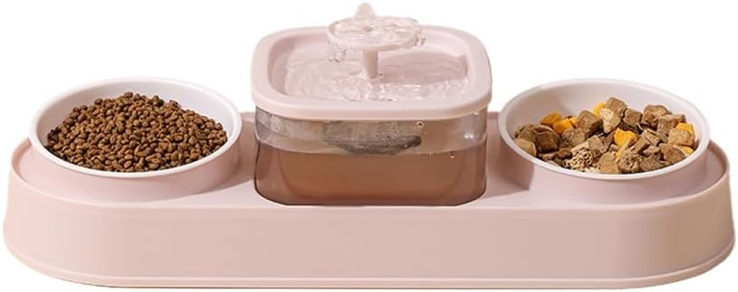 Elevating Cats Bowl Automatic Water Fountain Food Bowl AntiVomiting Dog Feeding Bowl Food Container for Small Dog Cats