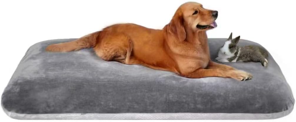 Magic Dog Super Comfy Dog Bed for Large Dogs, 47" Extra Large Washable Dog Bed with Removable Cover, Anti-Slip Bottom & High-Density Foam, Jumbo Size XL Dog Mattress