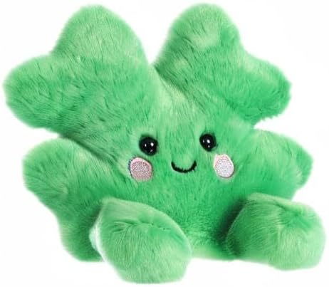 Aurora® Adorable Palm Pals™ Chance Clover™ Stuffed Animal - Fun Collectible Plush for Kids and Adult Collectors - Perfect for Decorating Rooms and Birthday Gifts - Green 5.5 Inches