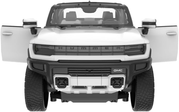 RASTAR Remote Control Car 1/16 Scale GMC Hummer EV Pickup RC Car, Electric Off-Road Monster, RC Hummer Truck for Kids Boys, White 2.4G