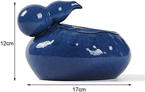Fountain Pet Water Fountain,Ceramic Dog Cat Automatic Circulation Water Dispenser, Pet Drinker Fountain Dispenser for Cat,Dog,Pet Pet Water Dispenser (Color : Blue)
