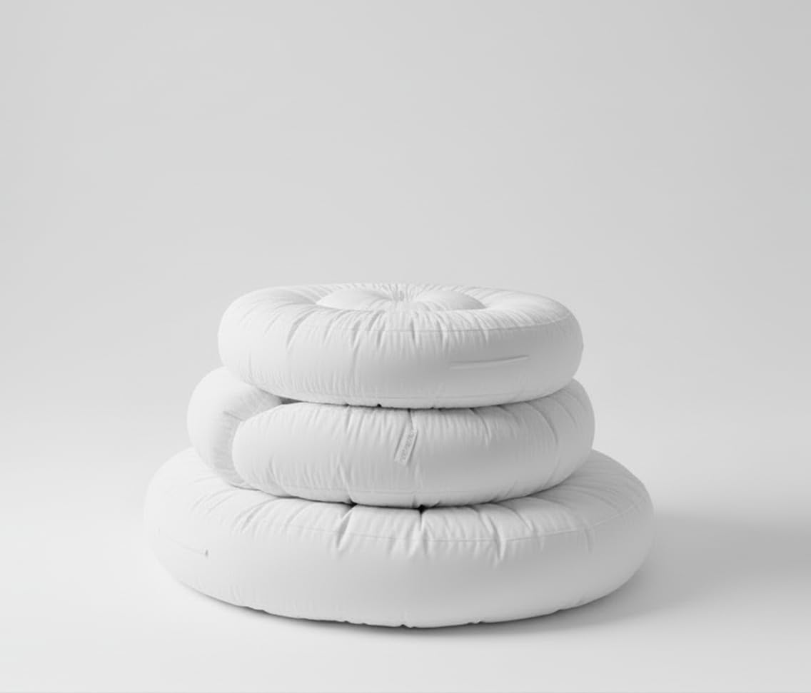 The Dog’s Bed Sound Sleep Donut Dog Bed Spare Base Pad and Bolster Only, Size XXL (137cm)