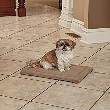 MidWest Homes for Pets XS QuietTime Taupe Micro Terry Pet Bed, Ultra-Soft & Cushioned Crate Pad for 22-inch Crates, Machine Washable, for Small Dogs & Cats