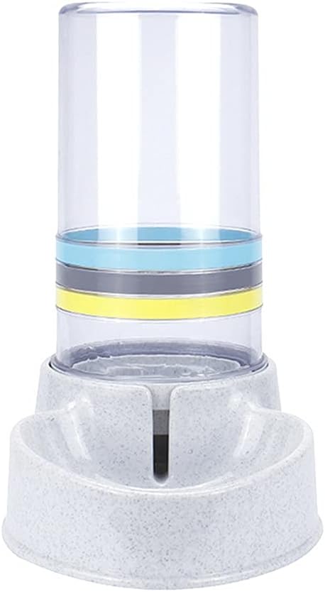 Automatic Feeders Large Capacity Cats Water Fountain Plastic Dog Water Bottle Feeding Bowls Water Dispenser (Color : Blue) (Gray)