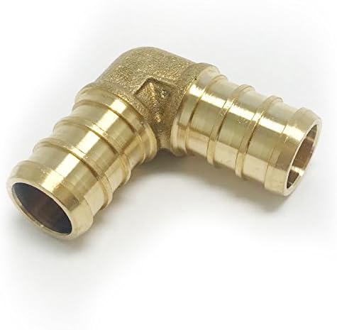 (Pack of 62) EFIELD 1/2" Pex fittings: 40 Pieces Pex Copper Rings, 1/2"x 1/2" FNPT Drop-Ear Elbow 2 Pieces, Elbow 10 Pieces, Tee and Coupling 5 Pieces each,(PEX1807189)